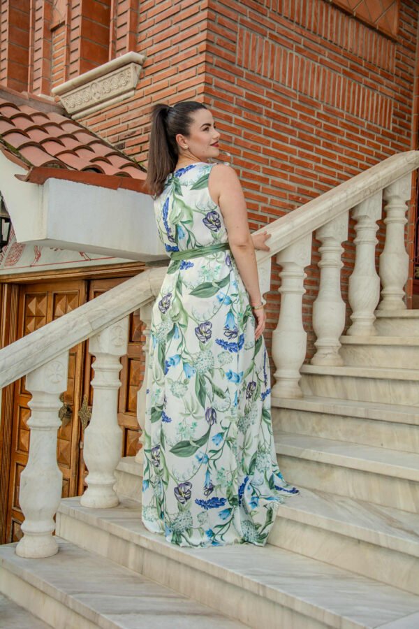 ΦΟΡΕΜΑ ΣΑΤΕΝ ΚΡΟΥΑΖΕ ΜΑΞΙ ΜΕ ΖΩΝΗ | FLORAL - Image 7