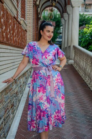 ΦΟΡΕΜΑ ΣΑΤΕΝ ΚΡΟΥΑΖΕ ΜΙΝΤΙ ΜΕ ΖΩΝΗ | FLORAL
