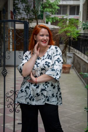 ΜΠΛΟΥΖΑ ΣΑΤΕΝ ΕΜΠΡΙΜΕ ΜΕ 3/4 ΜΑΝΙΚΙ